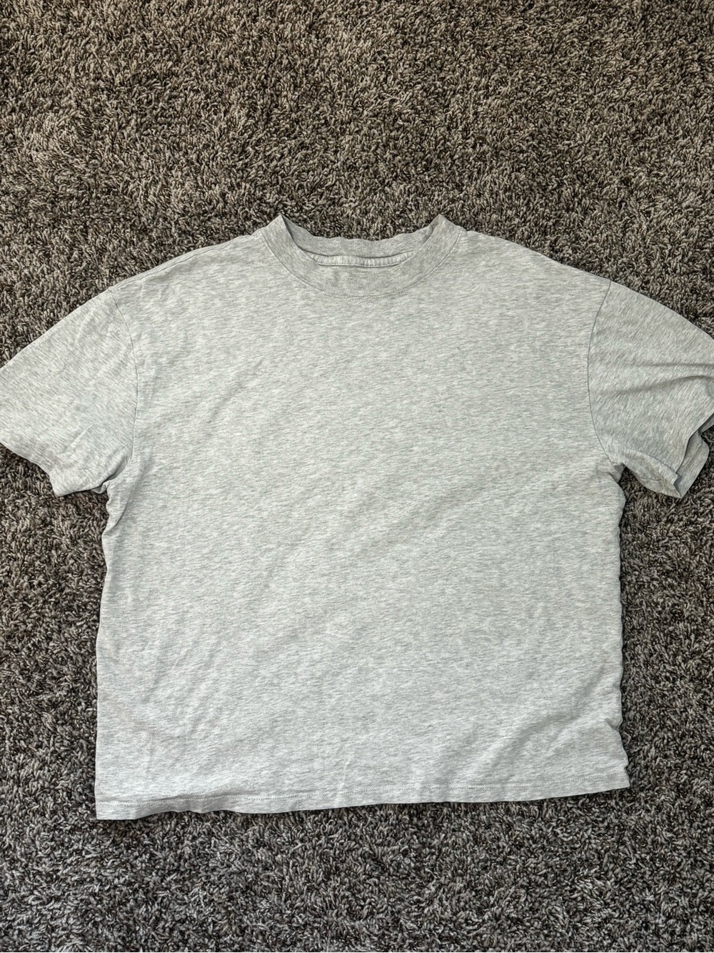 Abercrombie & Fitch Women's Heather Gray Short Sleeve Crew Tee